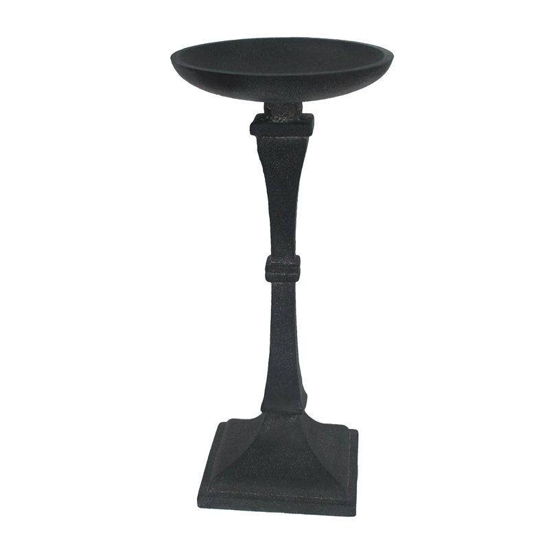 Metal Tabletop Candlestick, 11" H x 6" W x 6" D