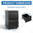 2 Drawer Metal  Mobile File Cabinet, Rolling File Cabinet With Lock For Hanging Legal/Letter/A4 Size,Fully Assembled Except Wheels-1363766118