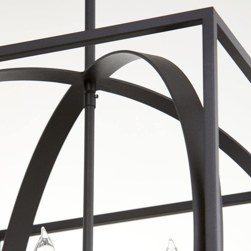 Luminaire suspendu sphère 6 lumières Iser, Noir