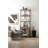 Industrial Bookcase with Mango Wood Shelves