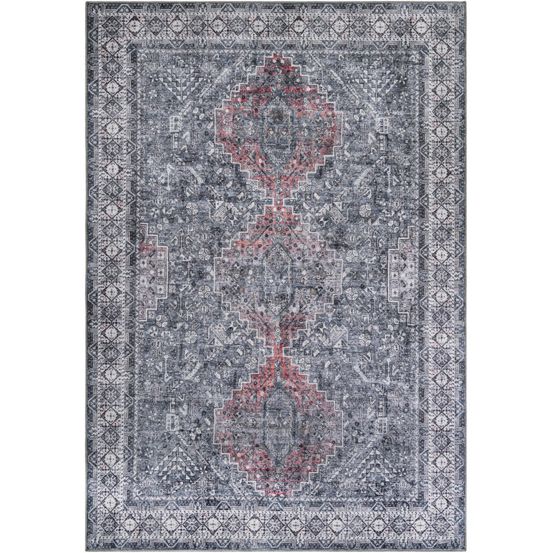 Bungalow Rose Sarah Timeless Rug, Rectangle 8 pi 4 po x 12 pi