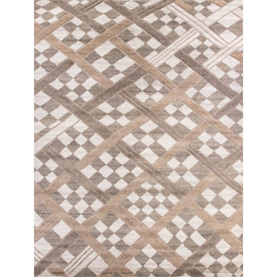 Handmade Wool Geometric Area Rug