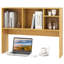 Organisateur de bureau d'ordinateur avec étagère de rangement de comptoir avec 4 casiers