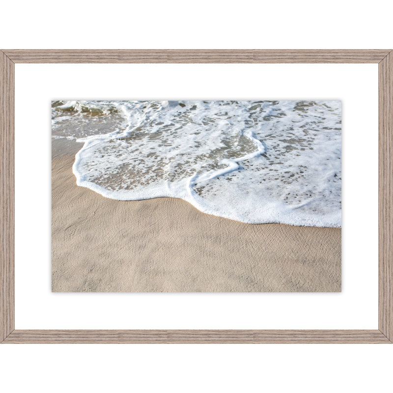 Seafoam, Brown Single Picture Framed Paper, White, 15" H x 20" W