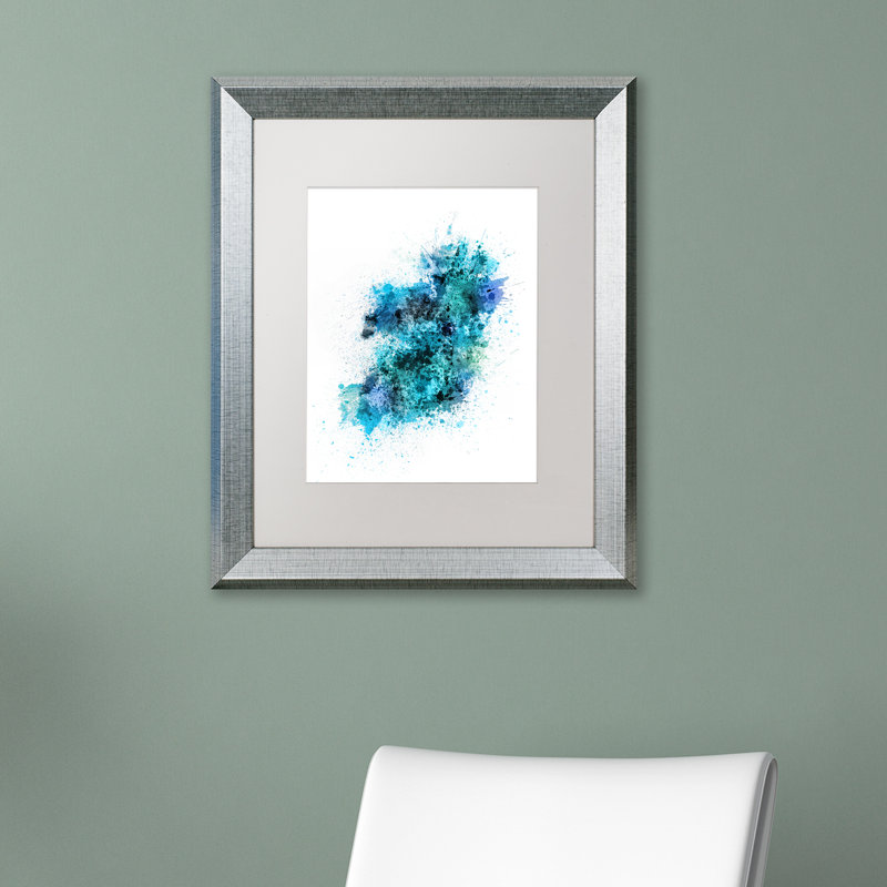 "ireland" par michael tompsett, impression encadrée sur toile, H 20 po x l 16 po x P 0,5 po, Blanc mat
