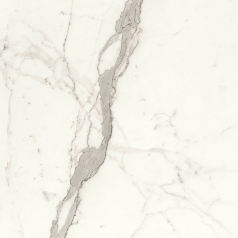 Carrelage mural en porcelaine polie JEM Capriccio , Blanc / Gris, H 32 po x l 48 po x P 48 po