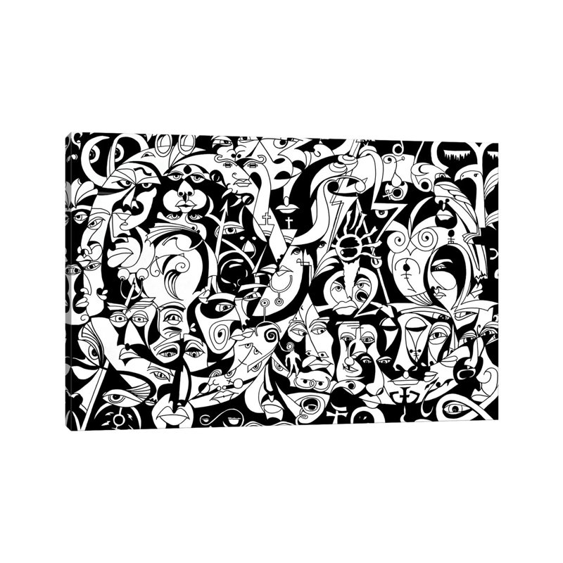 The Infinity - Ancient Greek by Koorosh Nejad - Wrapped Canvas Print, 20.32 cm H x 30.48 cm W