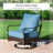 Salem 5-Person Swivel Rocking Powder Coated Steel Patio Conversation Set-110429544