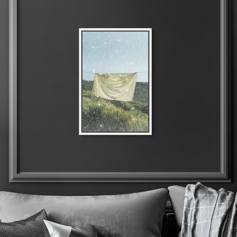 Floating Cotton I Print by Oliver Gal, 37"H x 25"W, White Floater Frame