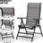 Lounge Chair Folding High Back Lawn Chairs With Retractable Footrest For Outdoor Patio