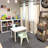 Herringbone Swedish Blue Handwoven Cotton Rug-130704067-11906374