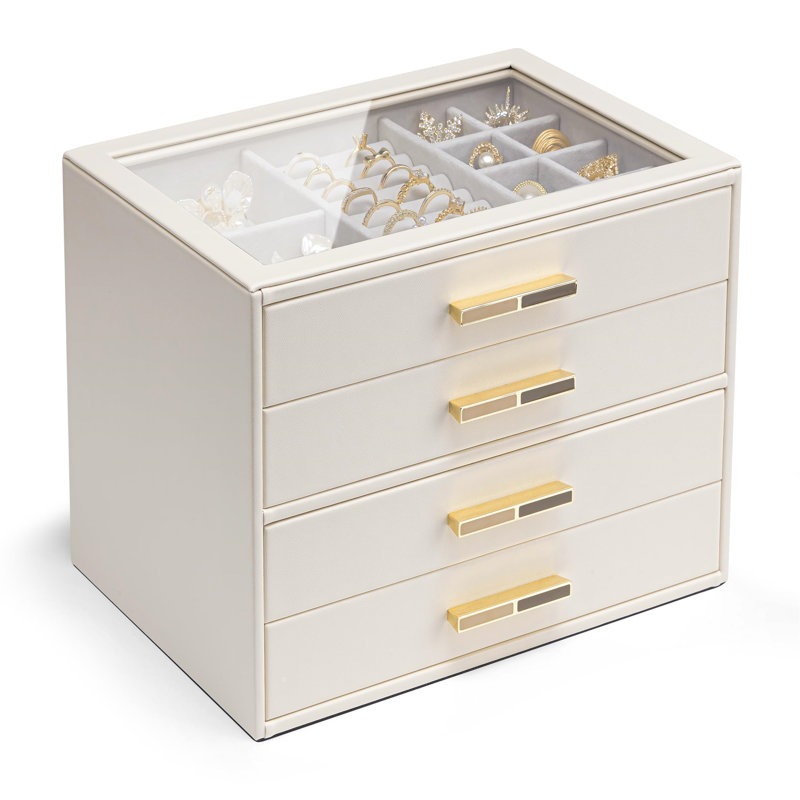 Royza Jewellery Box +, White