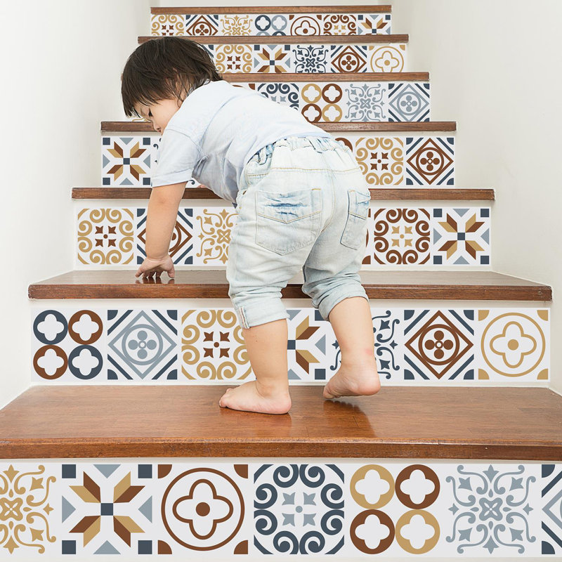 5.91'' W x 5.91'' L PVC Peel and Stick Field Tile