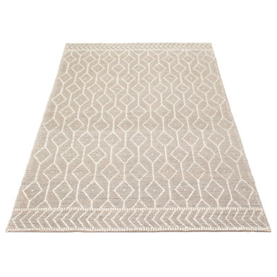 Tapis rectangulaire en laine 6 pi x 9 pi 4 po Dellan