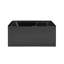 Baignoire d'angle Voltaire 54 po x 30 po avec bonde à droite et tablier, noir mat-98176459-34139854