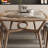 Rectangular with Solid Wood Base Dining Table-1101655916