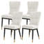 Chaise rembourrée moderne avec structure en métal-456032064