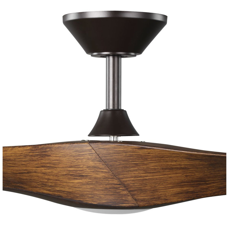 52'' Ceiling Fan with LED Lights, Woodgrain