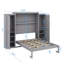 Lit escamotable peu encombrant avec garde-robes doubles et tablette de rangement pratique-1900857579-1900857577