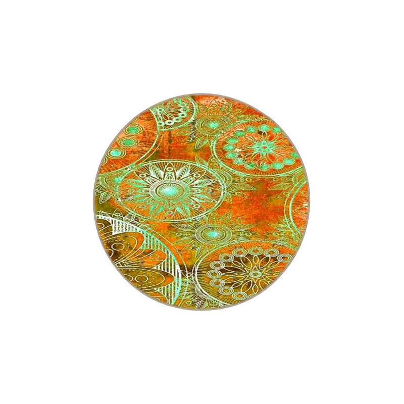 Tapis lavable à motif floral Star, Tapis de couloir 4 pi 11 po x 9 pi 10 po inclus
