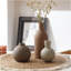 Ensemble de 3 vases en céramique rustique