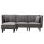 Dawa Velvet L-Shaped Sectional Reversible-1388651803