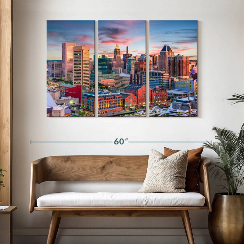 Sireci Baltimore Sunset, 32" H x 50" W