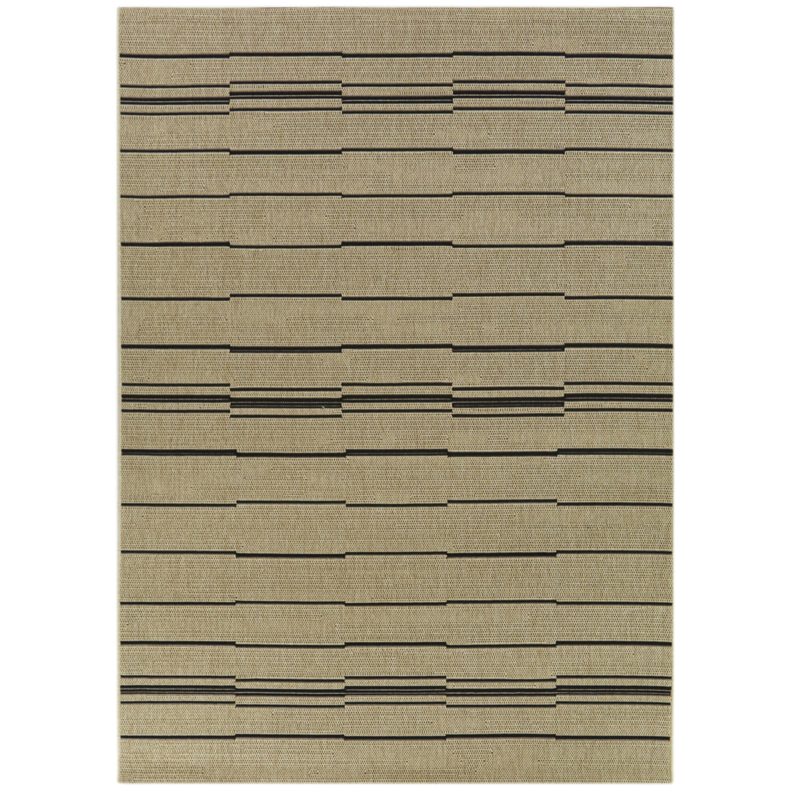 Veda Striped Indoor Outdoor Rug, Rectangle 7'10" x 10'