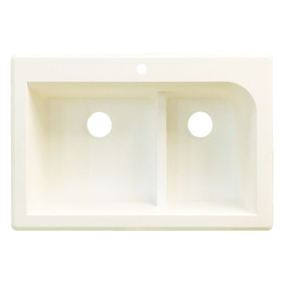 Radius 33'' L Double Bowl Kitchen Sink