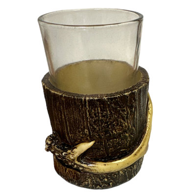 Verre à eau en bois vieilli Antler