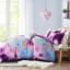 Très grande literie Tie Dye, microfibre douce, coussin décoratif chic, literie aquarelle lavable à la machine, édredon à bordure passepoilée, fourrure-121054397-121054399