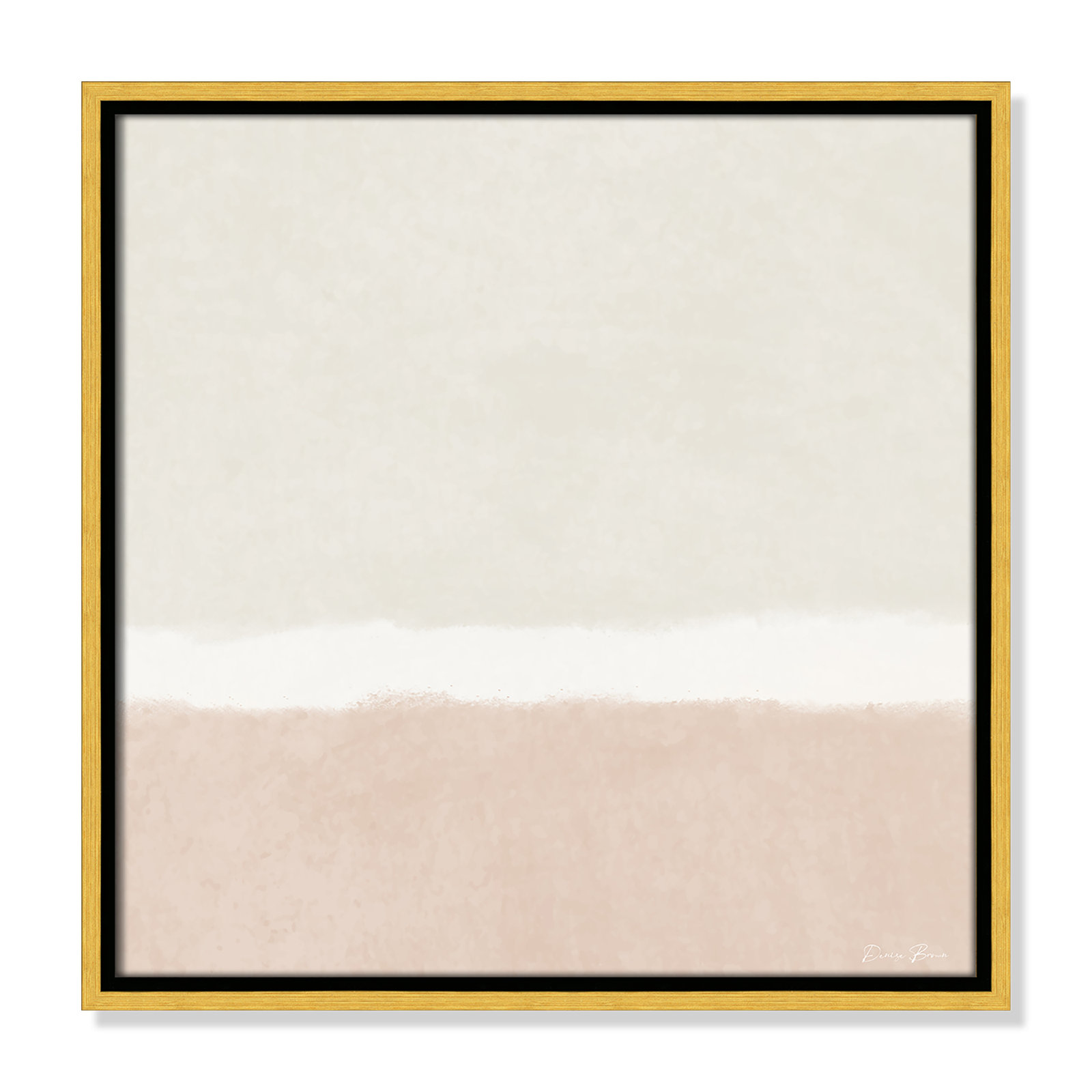 Willadeene "Slate I" Print, 17.5" H x 17.5" W, Gold Framed