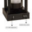 Ensemble de lampe de table 25 po avec veilleuse et ports USB Louann