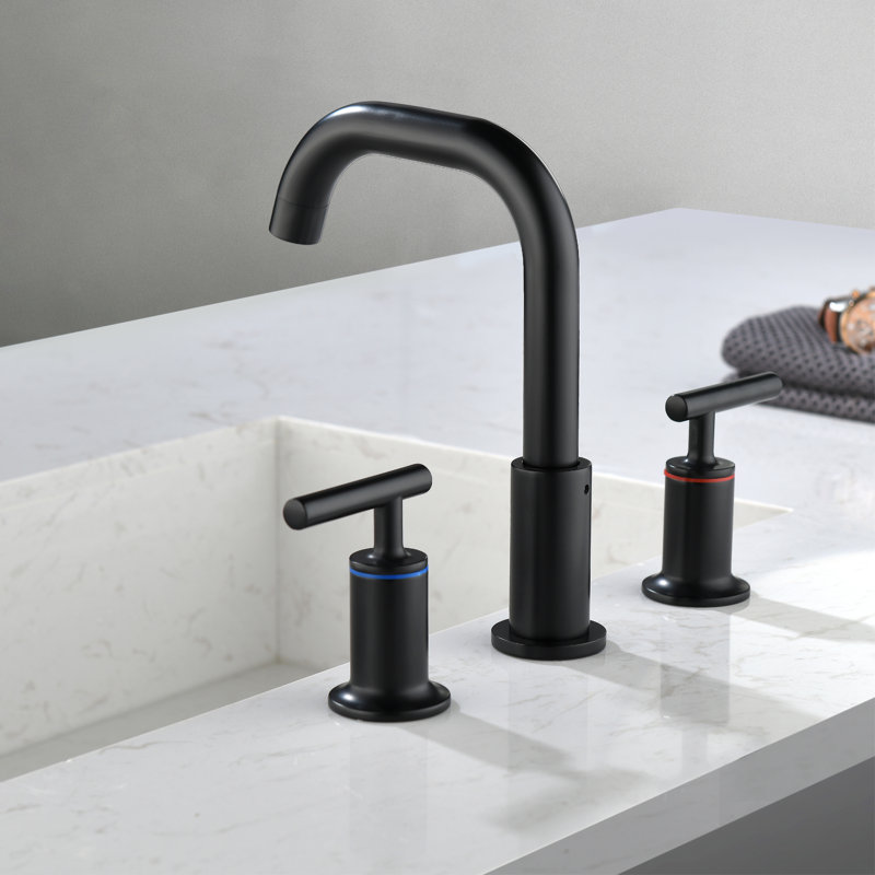 2-handle Bathroom Faucet, Black