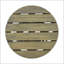 Table d'appoint de patio ronde en bois d'acacia durable, pour une utilisation extérieure et un placement polyvalent-1558131990-1558131989