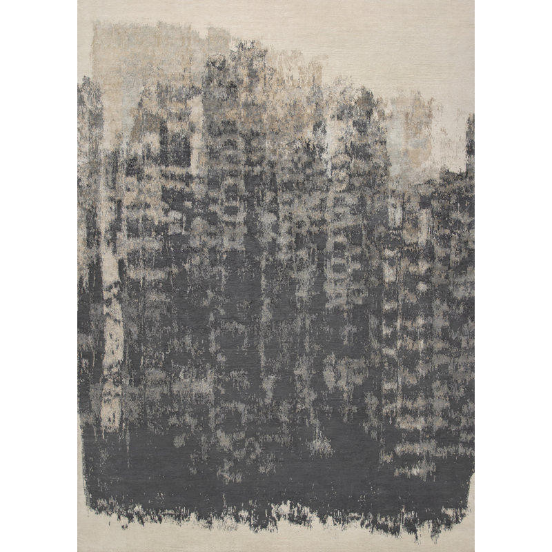 Contemporary Abstract Area Rug, Rectangle 10' x 14'