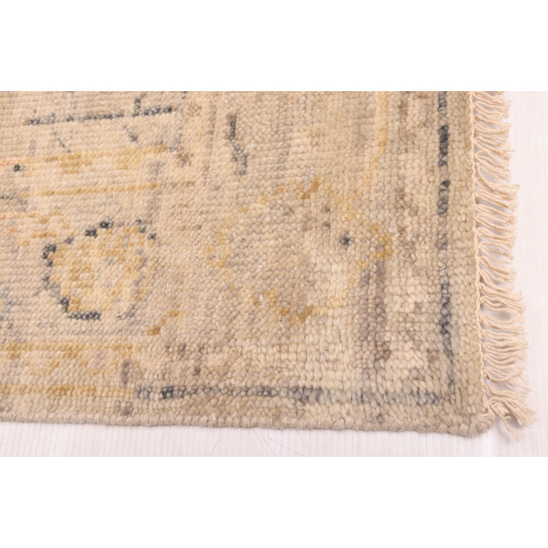 Tapis moderne gris Oushak 3 pi 11 po x 5 pi 9 po