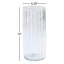 Pleated Glass Vase-Clear