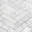 Carreau de mosaïque en marbre à chevrons 1 "x 3" Bond Tile Carrara