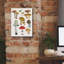 "Epic Graffiti" Forest Mushroom 2 C "par Farida Zaman, art mural sur toile, 12 po x 16 po-1974222981