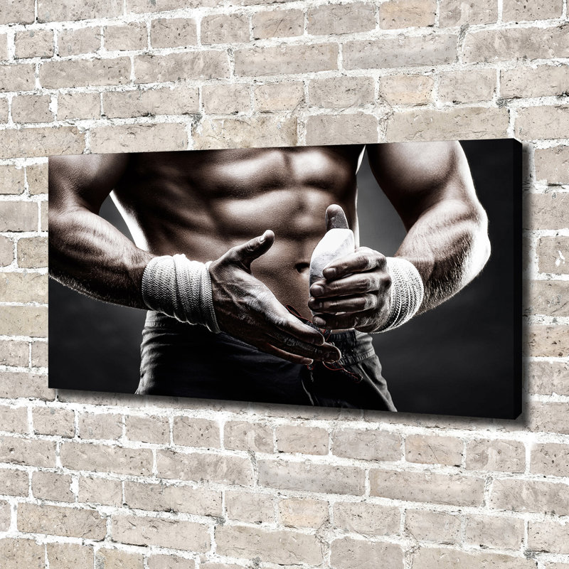 Muscle Building - Wrapped Canvas Print