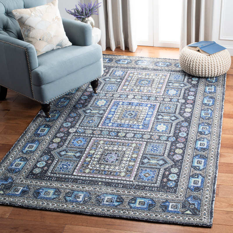 Classic Vintage Hand Tufted Performance Oriental Rug, Rectangle 9' x 12'
