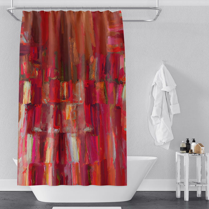 Thu Abstract Shower Curtain, 72" H x 70" W