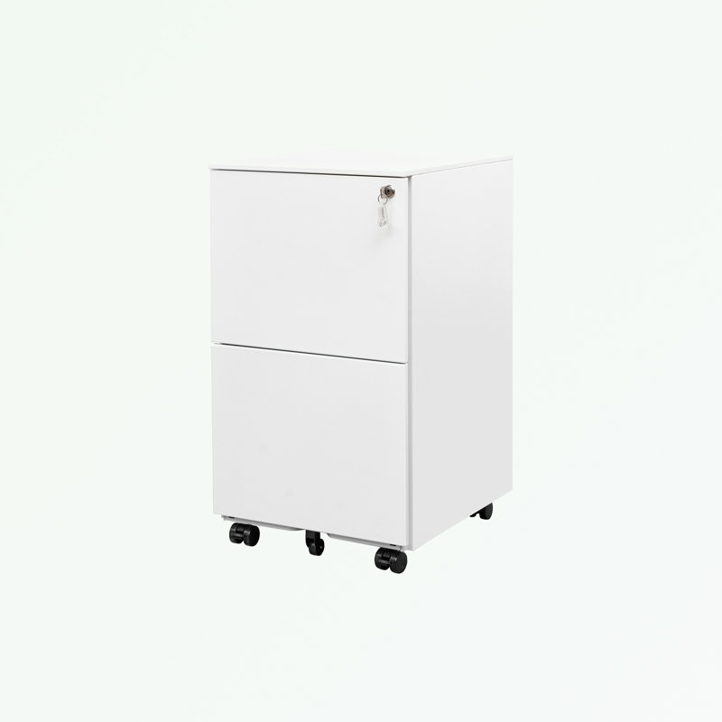 Mandrill 17.72'' Wide Filing Storage Cabinet, White