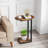 Jadyel 25.6'' tall Tray Top C Table End Table, Oval Table Top Design-90745211