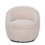 Fauteuil demi-tonneau pivotant en sherpa Gwenlyn 360-106839949