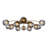 Smoke Grey Glass Globe Blossom Flush Mount Ceiling Light-1460750851