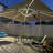 Lime 9/10 FT Square Lighted Cantilever Umbrella With Base-1302756456-1213343227