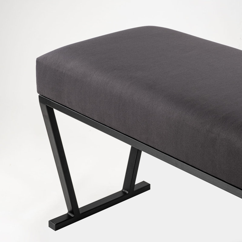 Figg Velvet Upholstered Bench, H40 x W100 x D30cm