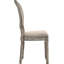 Chaises d'appoint rembourrées brun clair (paire) - Chêne récupéré, dossier très grand pour un espace de vie confortable et chic, finition chêne